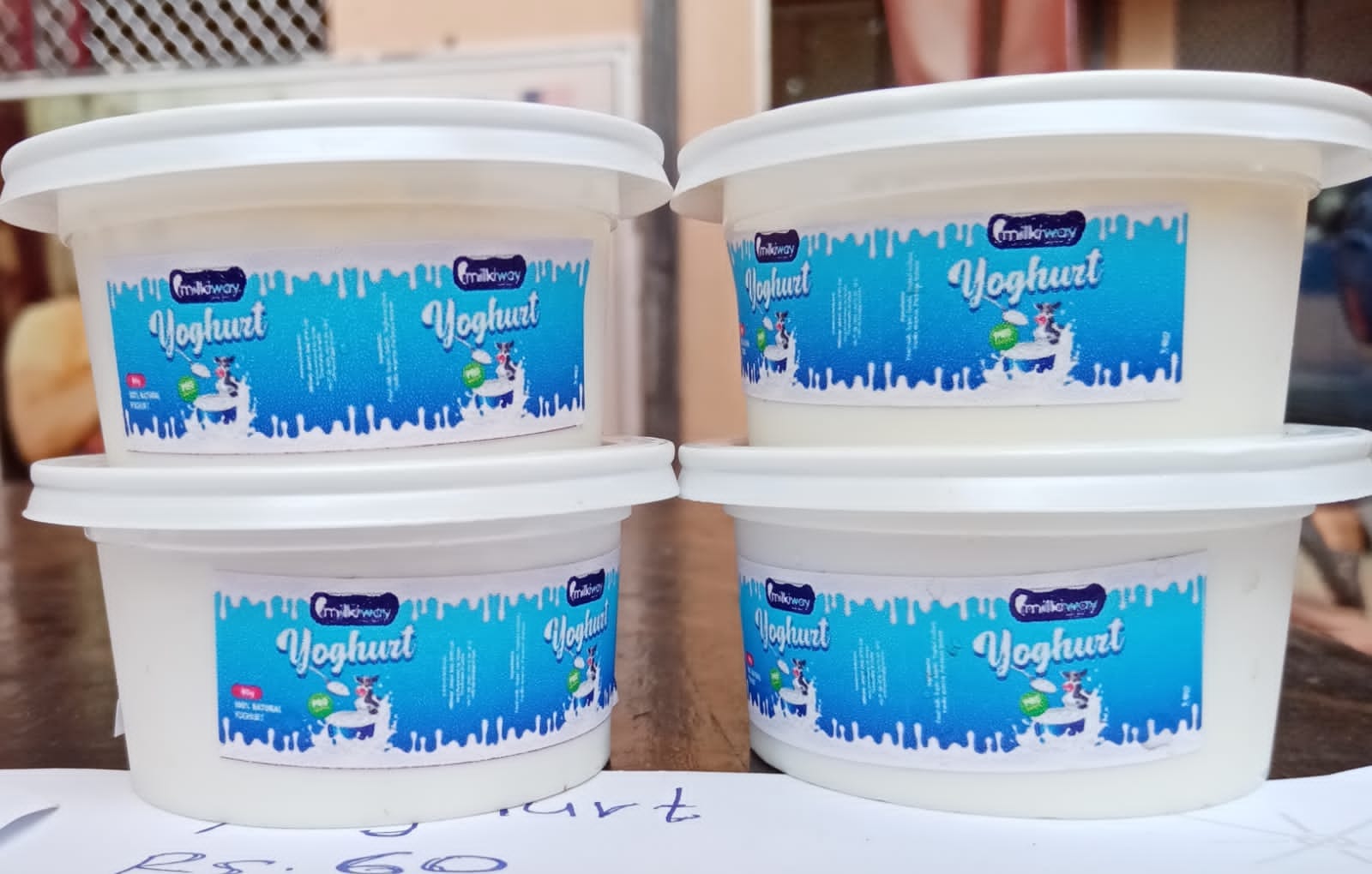 Milkiway set yoghurt tubs